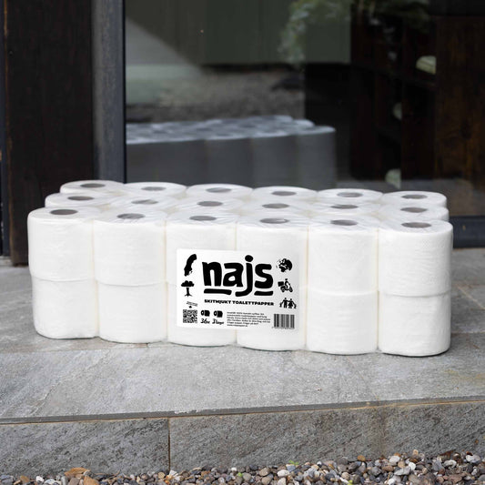 Lyxigt Toalettpapper. 3 lager, 35 meter, 36 pack